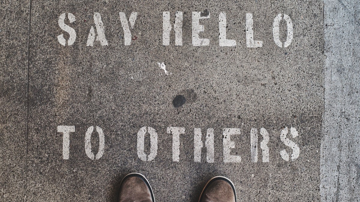 Painted on the sidewalk, not sure why but I like it.